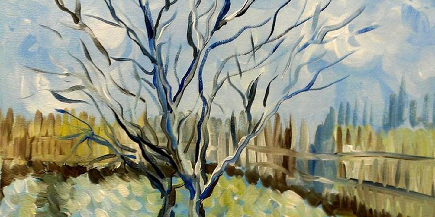 Van Gogh's Winter Peach Tree